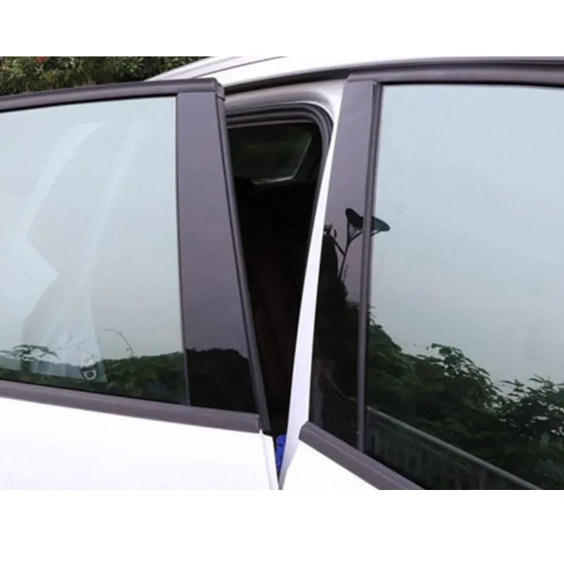 6 шт. набор оконная стойка стикер отделка полосы для Mazda 6 2004- Замена Отделка