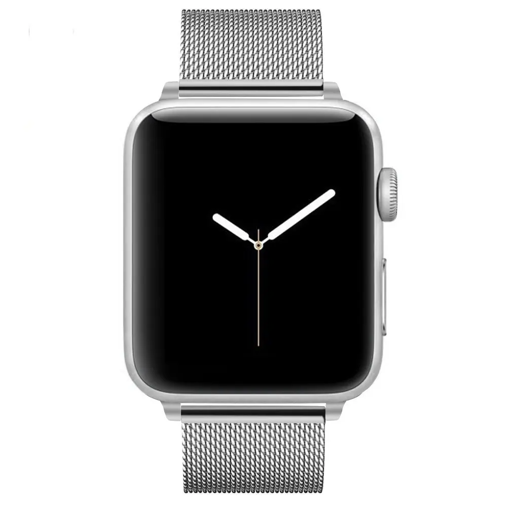 Миланская петля Регулируемый классический металлический ремешок для часов Apple Watch 40 44 38 42 мм для мужчин и женщин Миланский ремешок для iWatch серии 3 2 1