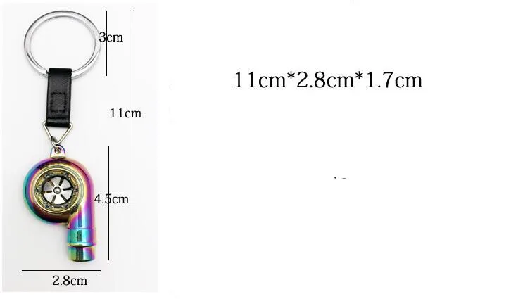 FLYJ хромированный металлический свисток турбинный автомобильный брелок металлический турбо заряженный турбонаддув автомобильный брелок аксессуар