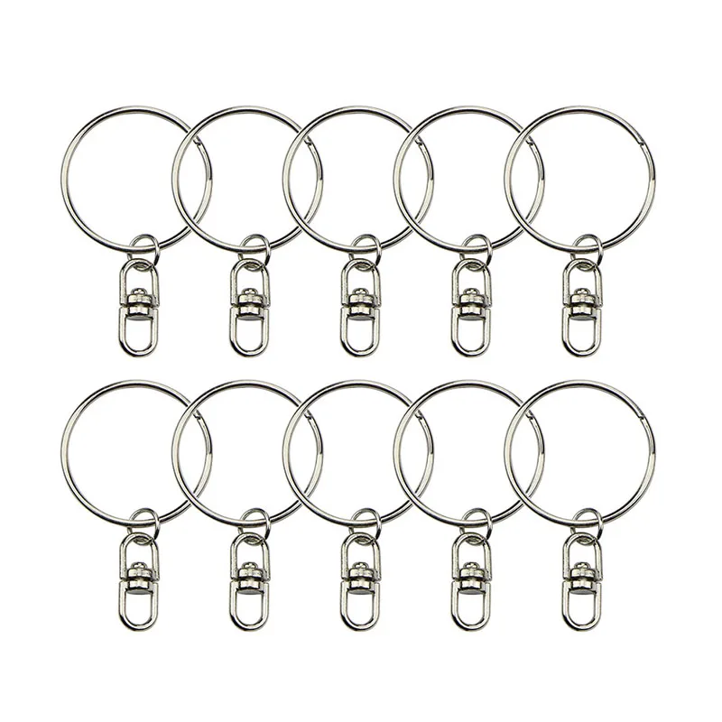 10Pcs/lot Silver Color Keyrings Keychain Split Ring Key Chains DIY Jewelry Making Accessories New | Украшения и аксессуары