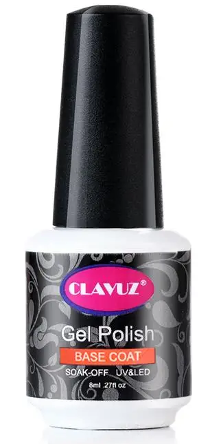CLAVUZ, 8 мл, кошачий глаз, верхний слой, светодиодный, лампа, Гель-лак, УФ-гель для ногтей, Полуперманентная краска, 6 цветов, гибридный лак - Цвет: Base Coat