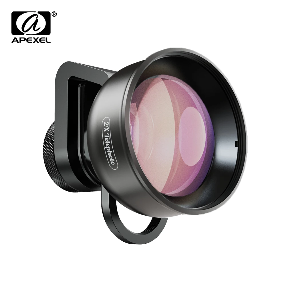 Скидка APEXEL объектив мобильного телефона 4K HD 2X телескоп телеобъектив зум + CPL Звездный фильтр для iPhone Xiaomi всех смартфонов Прямая поставка