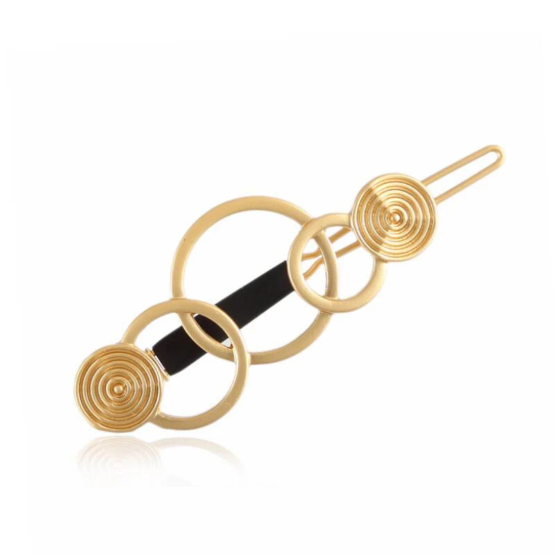 

SMJEL Summer 2018 Circle Hairpin Women Girls Party Vintage Spiral Hair Accessories Jewelry Gold Hair Clip Barretes bijoux