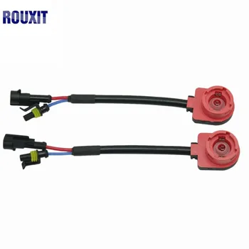 

2pcs HID Wiring Harness D2 D2S Adapter D2R D2C AMP Adapter Converter Wire Plug Cable Connectors D2S Socket Base Car Accessories