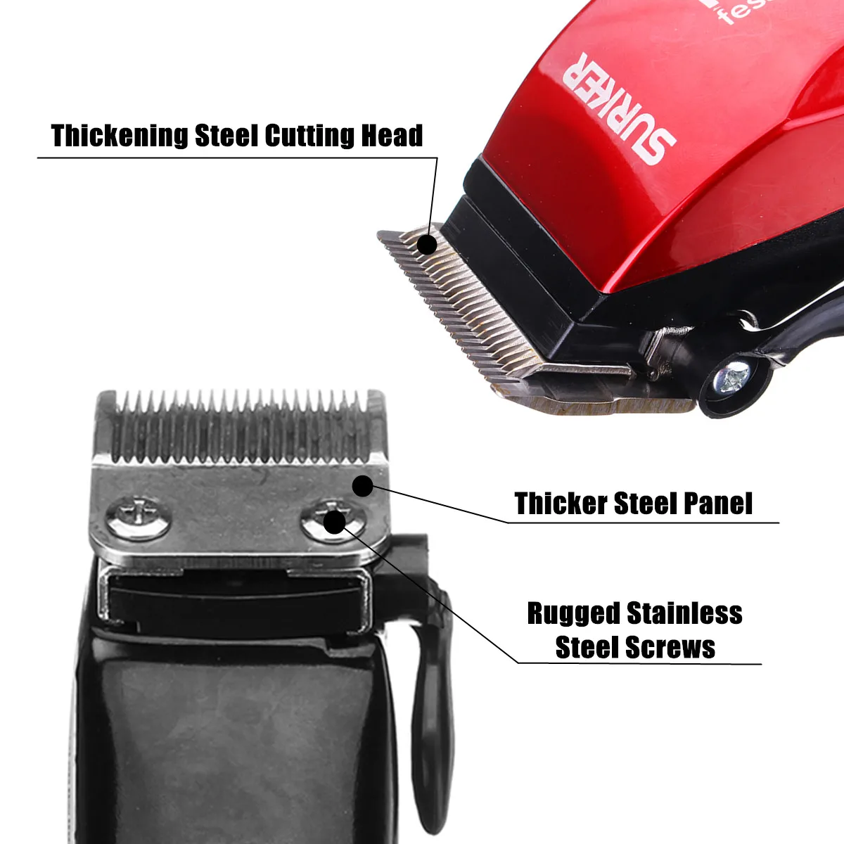 SURKER 220V Electric Men Hair Trimmer