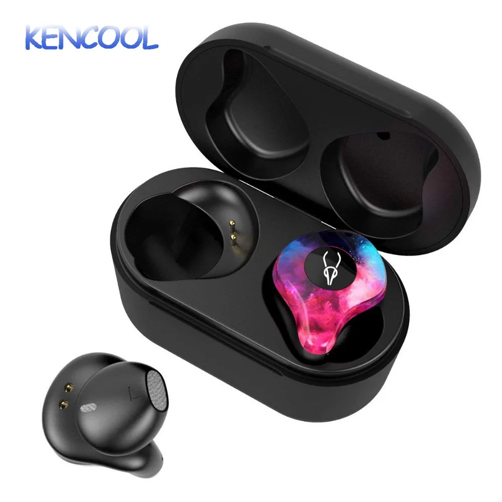 

Wireless Earbuds, KENCOOL TWS Bluetooth 5.0 Earbuds Earphones Built-In Mic with 3D Clear Sound 30-Hour Play Time Charging Box