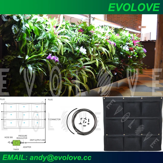 Auto Drip Irrigation System for Vertical Garden Living Green Wall