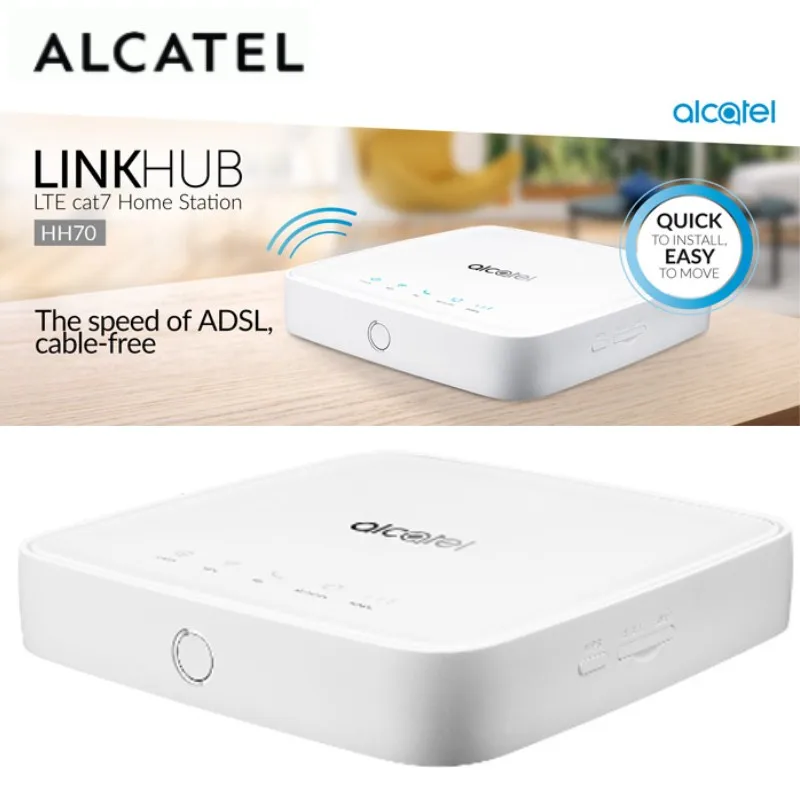 Разблокирована Alcatel HH70 4 г LTE 300 Мбит/с FDD TDD беспроводной маршрутизатор 4G Мобильная точка доступа wi fi