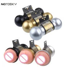 Zerosky anus anal/oral/vagina Sex Vagina Pussy Dumbbell Dual Ends Soft Masturbator Cup for Man Erotic Sex Products Adult Sex Toy