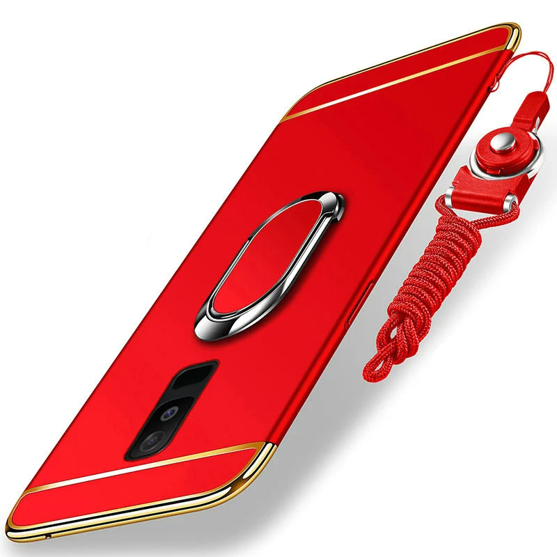 

For Samsung Galaxy A8 Star A9 star Lite Note 8 Note9 3in1 Hard Cover Phone Cases Car Holder Stand Magnetic Bracket