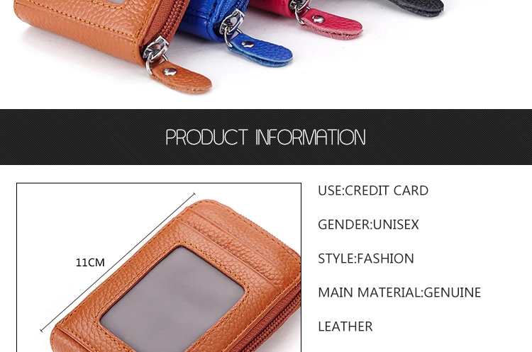 Miyahouse Mini Genuine Leather Card Holder Purse Women Wallets Unisex Credit Card Holder Pillow Holder Coin Card Bag