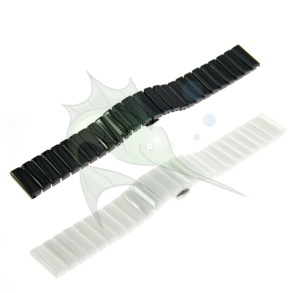 

Quick Release Bar Ceramic Watch Strap Bracelet 16mm 18mm 20mm 22mm Ceramic Watch Band Strap Replacement Wristwatch Band