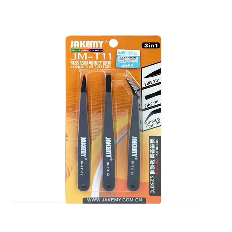 Anti-Static Plastic Tweezers Set  (6)