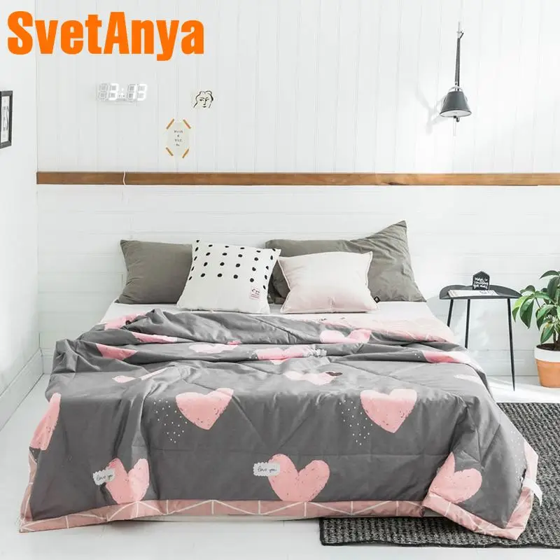 

Svetanya cotton Quilt thin Throws Blanket single double size