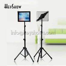 Универсальный Планшет напольная подставка Регулируемый Ipad штатив крепление подъемный Дисплей Держатель безопасности зажим для 7-12 ''планшета