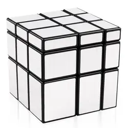 IPiggy зеркальный куб 3x3 скоростной куб неравный пазл серебристый черный 57 мм