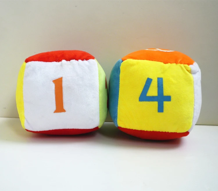 12cm dice plush toy educational toys for children building blocks new infant baby font b doll