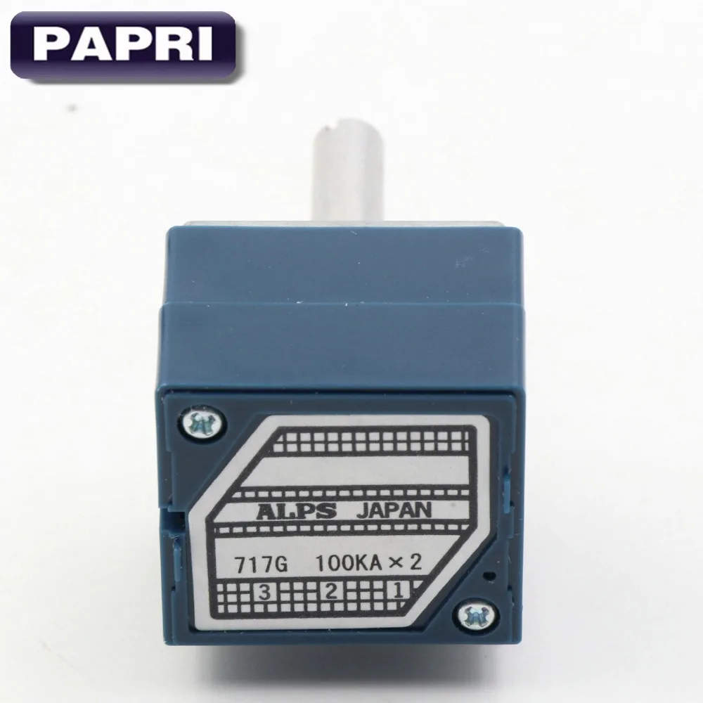 PAPRI 1 шт. Япония ALPS RK27 Тип 2x10K 50K 100K стерео потенциометр громкости LOG для Hi Fi аудио