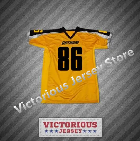 

Minanser Victorious Jersey Gotham Rogues Hines Ward 86 Football Jersey Stitch Sewn Men