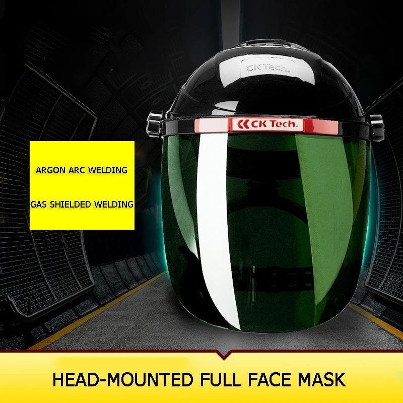 

Welding Helmet Welding Mask Large-field High Temperature Lens Anti-UV Argon Arc Gas Shielded shading Protective Face Mask