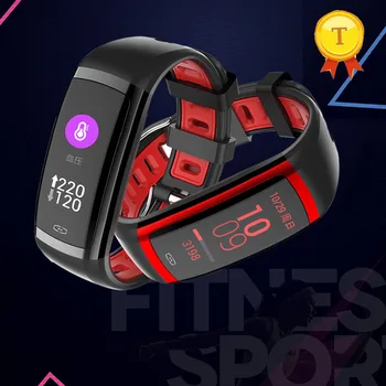 

newest red smart bracelect color screen wristband business women fitness IP67 Waterproof smart band Heart Rate Monitor smartband