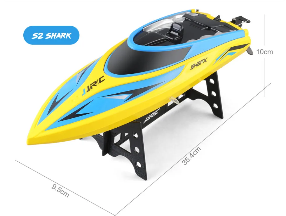 JJRC S2 عالية السرعة RC قارب 2.4 GHz 4 قناة 25 KM/H سباق التحكم عن بعد قارب RC اللعب للأطفال JJRC S20