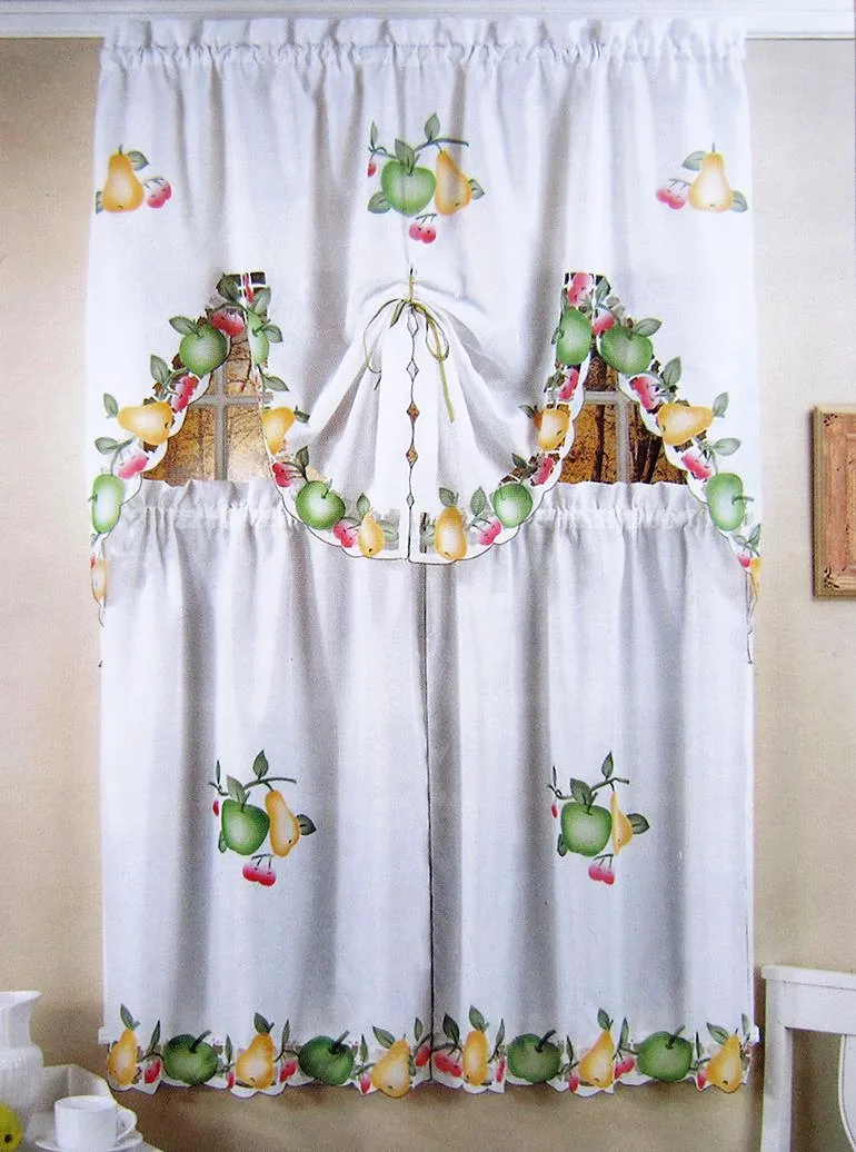 Cortina de cocina blanca tentación de