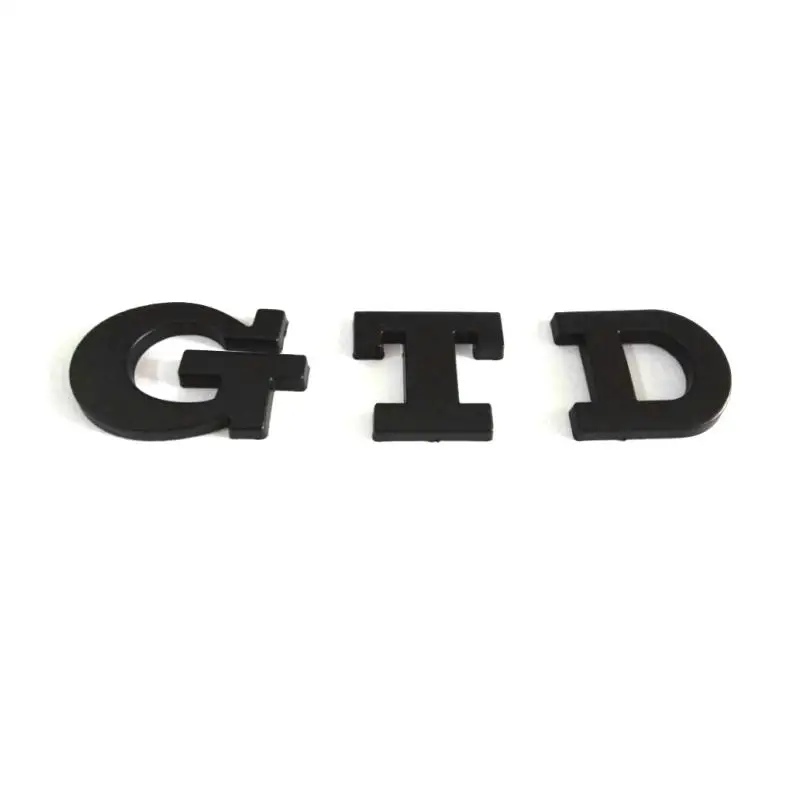  1pc/lot Fast FREE SHIPPING  ABS GTD Car Emblem Badge Sticker Logo