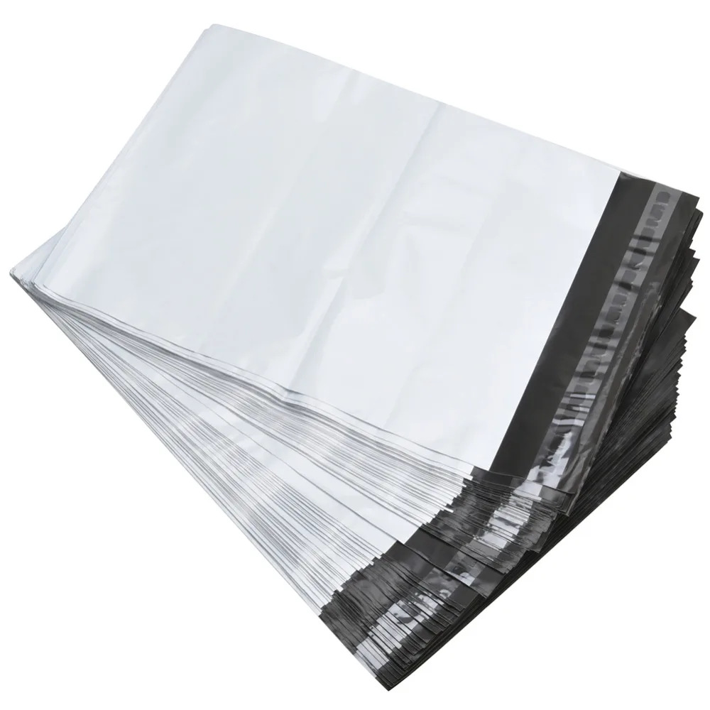 6x9" White Gray Poly Mailer Envelopes Shipping Bags with Self Adhesive