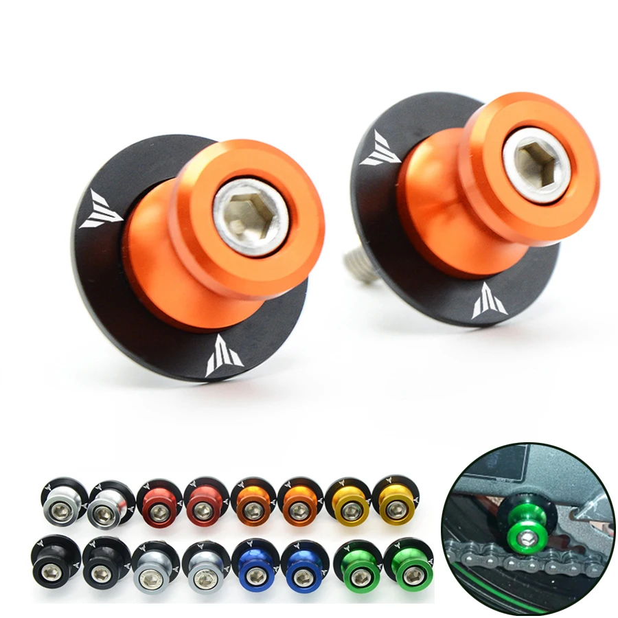 

for ducati monster 821 motorcycle swingarm spools Screw slider for yamaha mt09 mt-09 mt 09 03 01 tmax 500 530 yzf r1 r3 r6 fz6