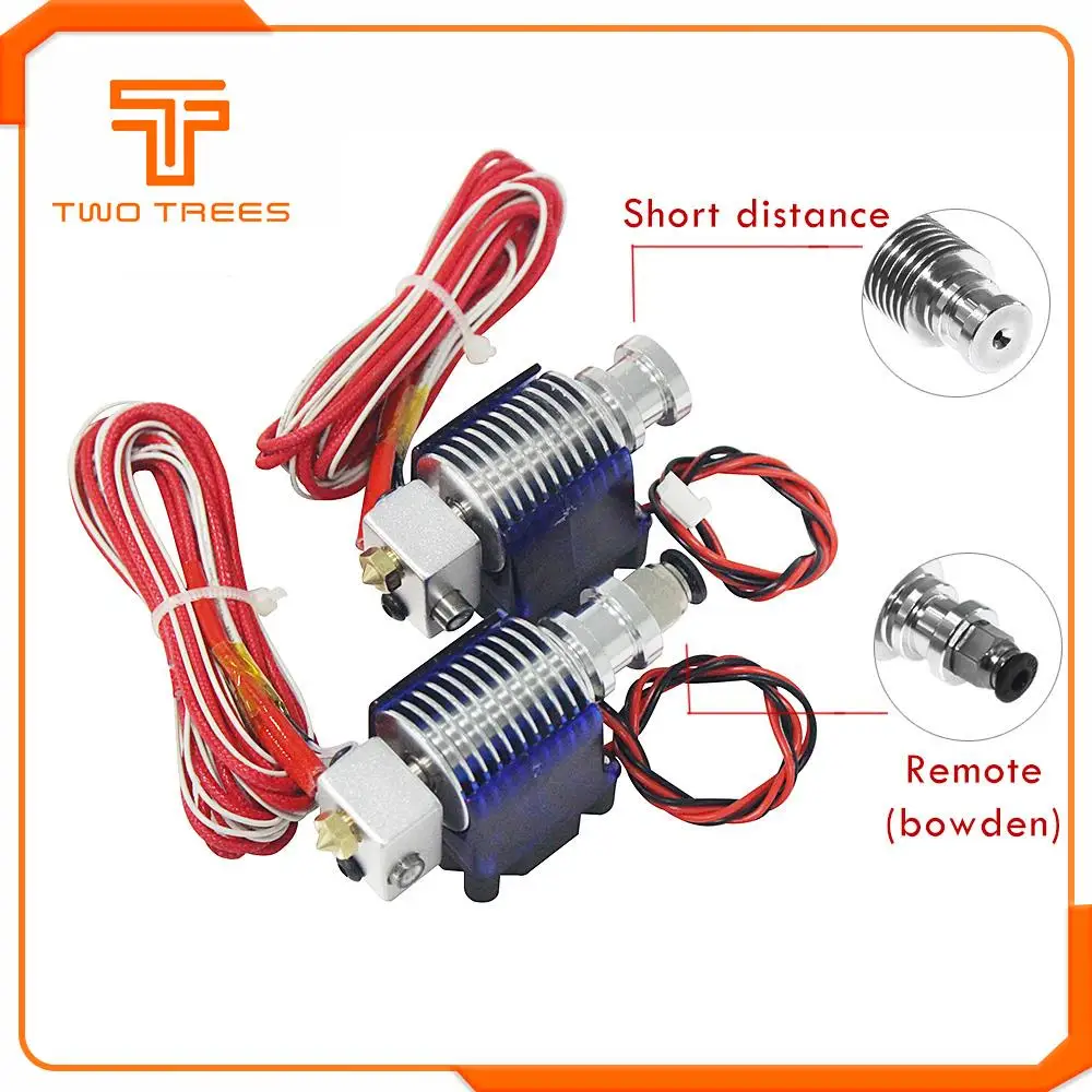 Детали для 3D-принтера V6 J-head Hotend экструдер комплект охлаждающий вентилятор кронштейн блок термисторы сопло 0,4 мм 1,75 мм нити Боуден запчасти