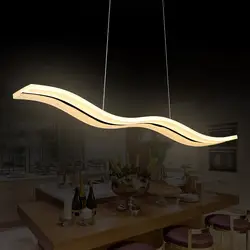 A1 подвесные светильники После минималистский светодио дный линии полосы ресторан столовая индивидуальность Творческий офис FG190