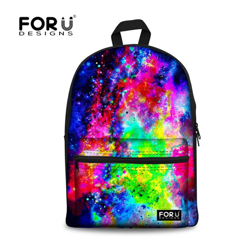 Trendy Children School Bags Women Galaxy Schoolbag for teenager Girls