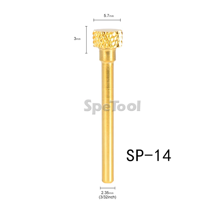 SpeTool 19 форм Позолоченные вольфрамовые карбидные сверла для ногтей инструменты для дизайна ногтей Аксессуары для электрического удаление маникюра гель