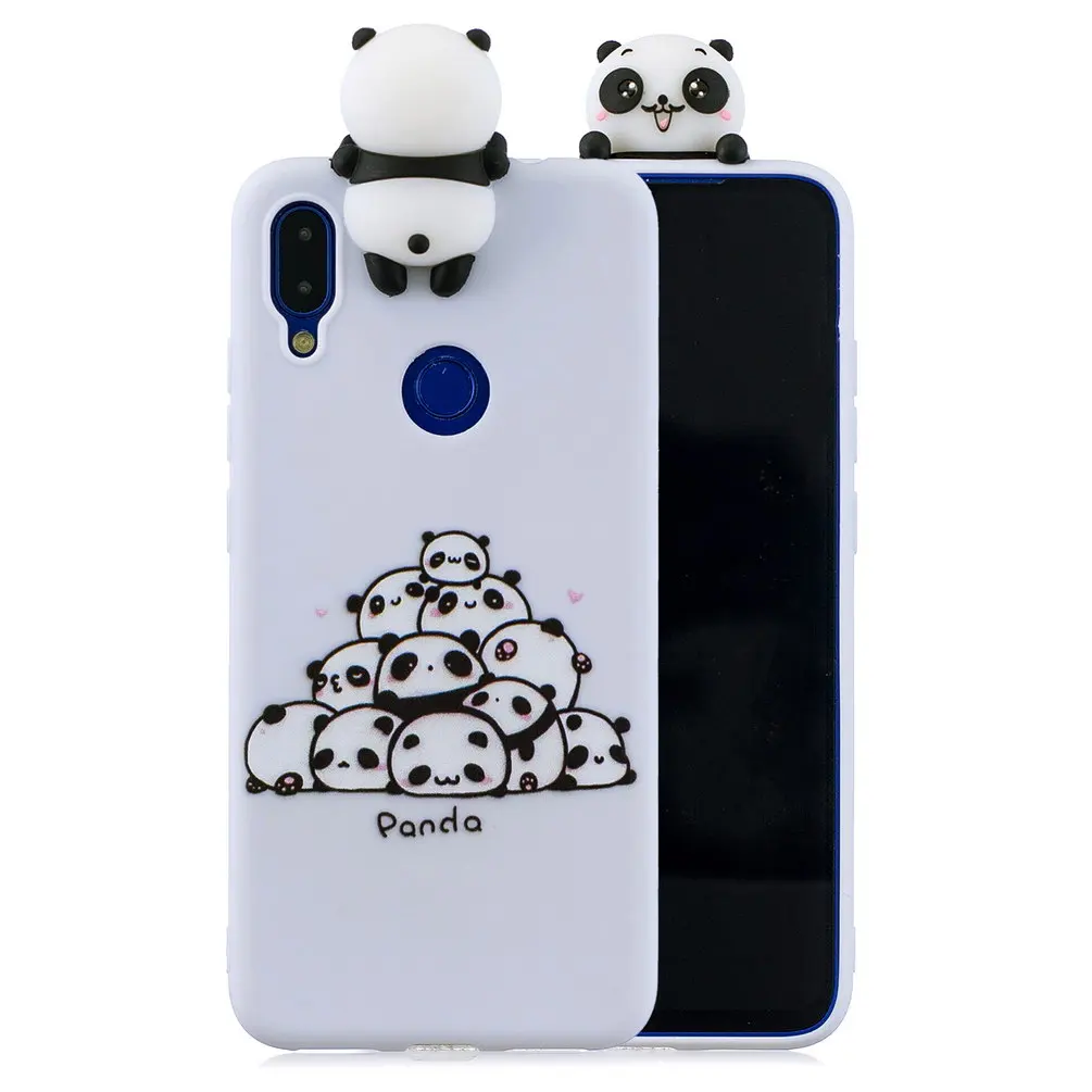 Силиконовый чехол для Xiaomi redmi note 7 Pro мягкий из ТПУ с 3D рисунком единорога медведя