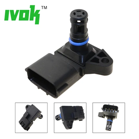 Sensor do Mapa da Pressão de ar da Entrada do Coletor Cumnins do Motor 3.5bar para Dodge 2.8 3.8 5wk96801 4921322 Ram 2500 3500 6.7l Isf