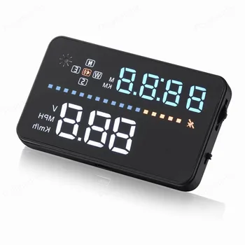 

Smart Headup Display HUD Car Projector System Vehicle-Mounted Head Up speedometer voltage ometer Clock odometer 3.5 inch