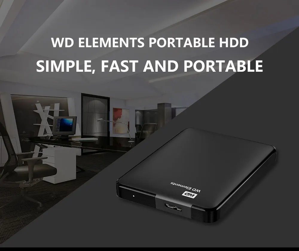 Original WD Elements Portable External HDD 500GB 1TB 2TB 3TB 4TB 5TB 2.5 USB 3.0  Hard Drive Disk for PC laptop seagate backup plus