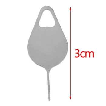 

3pcs Sim Card Tray Removal Eject Pin Stainless Steel Needle for All Smart Phones for iPhone iPad Universal Key Tool