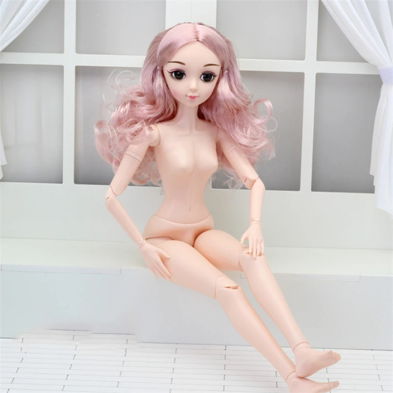 1/3 60 см 21 подвижная шарнирная игрушка BJD Женская голая телесная кукла с 3d глазами