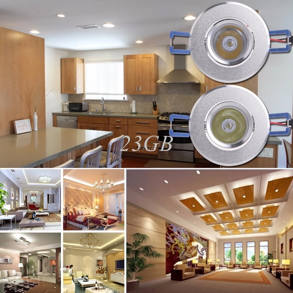 

LED Spot Lights Ceiling Lamp 85-265V 1W Downlight Cabinet Mini MAY09_25