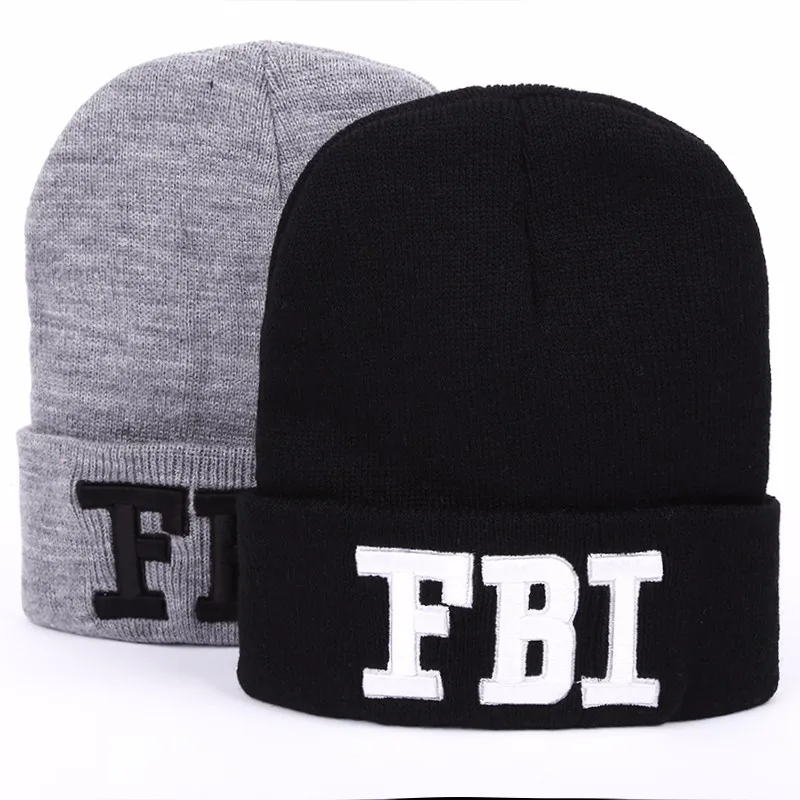 VORON, новинка, Осенняя шапка с надписью FBI, зимняя вязаная шерстяная шапка, Повседневные шапки унисекс, мужские и женские вязаные шапки, теплые шапки Gorro