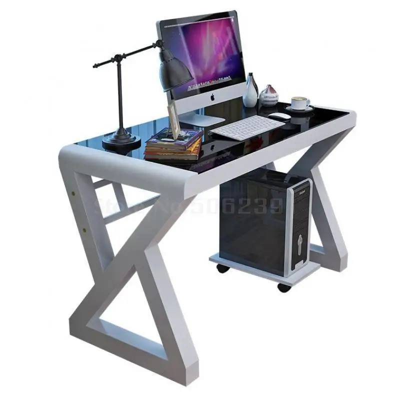 

Modern Simple Computer Desk, Household Desk, Economical Desk, Toughened Glass Desk, Learning Table