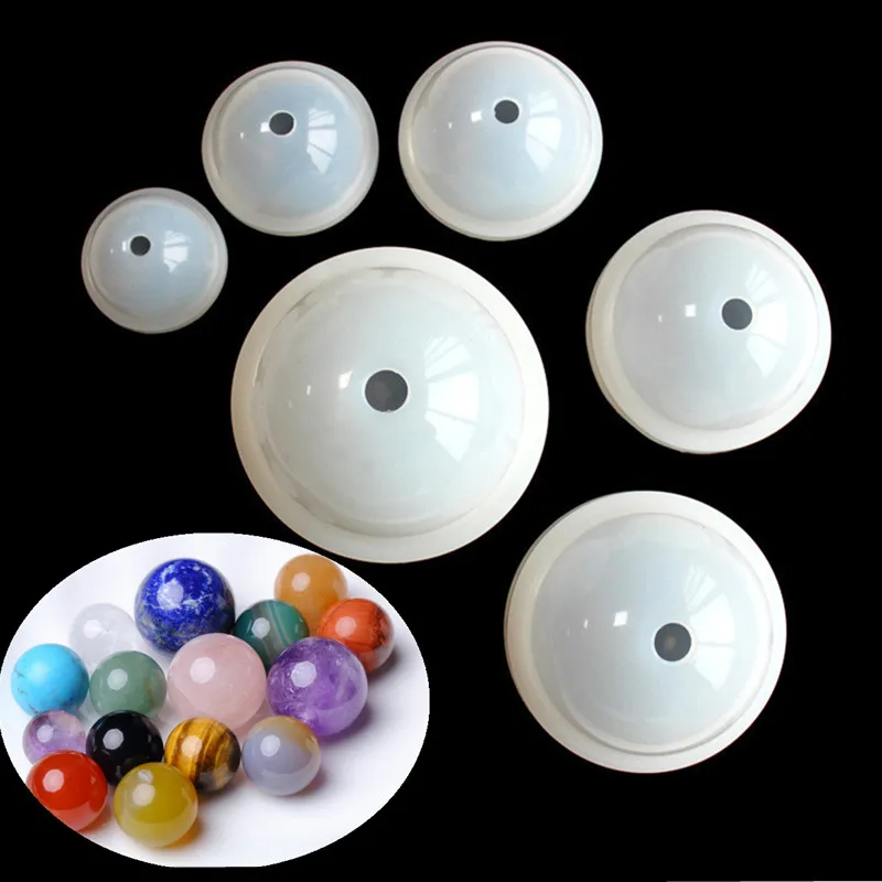 

Mirror crystal ball glue mold DIY epoxy mold jewelry ornaments mold