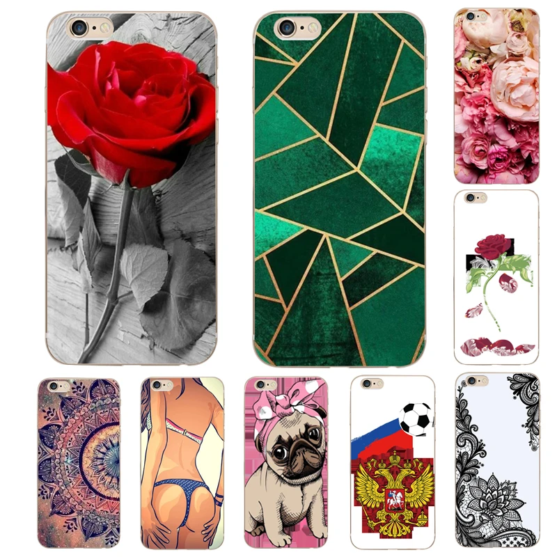 FOR iPhone 5 5S SE 6 6S 7 8 Plus X Case Cover Soft Silicon Phone sFOR iPhone 6S Case sFOR iPhone 6 Case FOR iPhone 5S