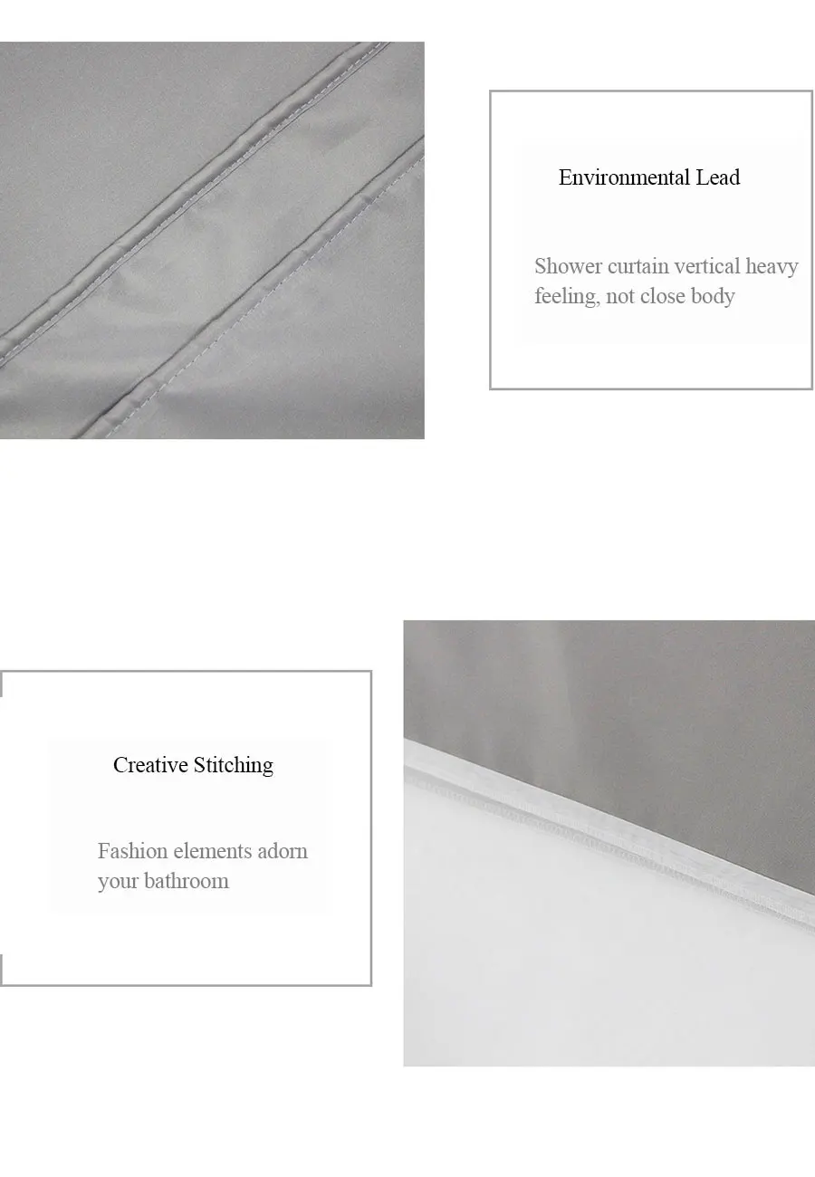 Polyester Fabric Bathroom curtain