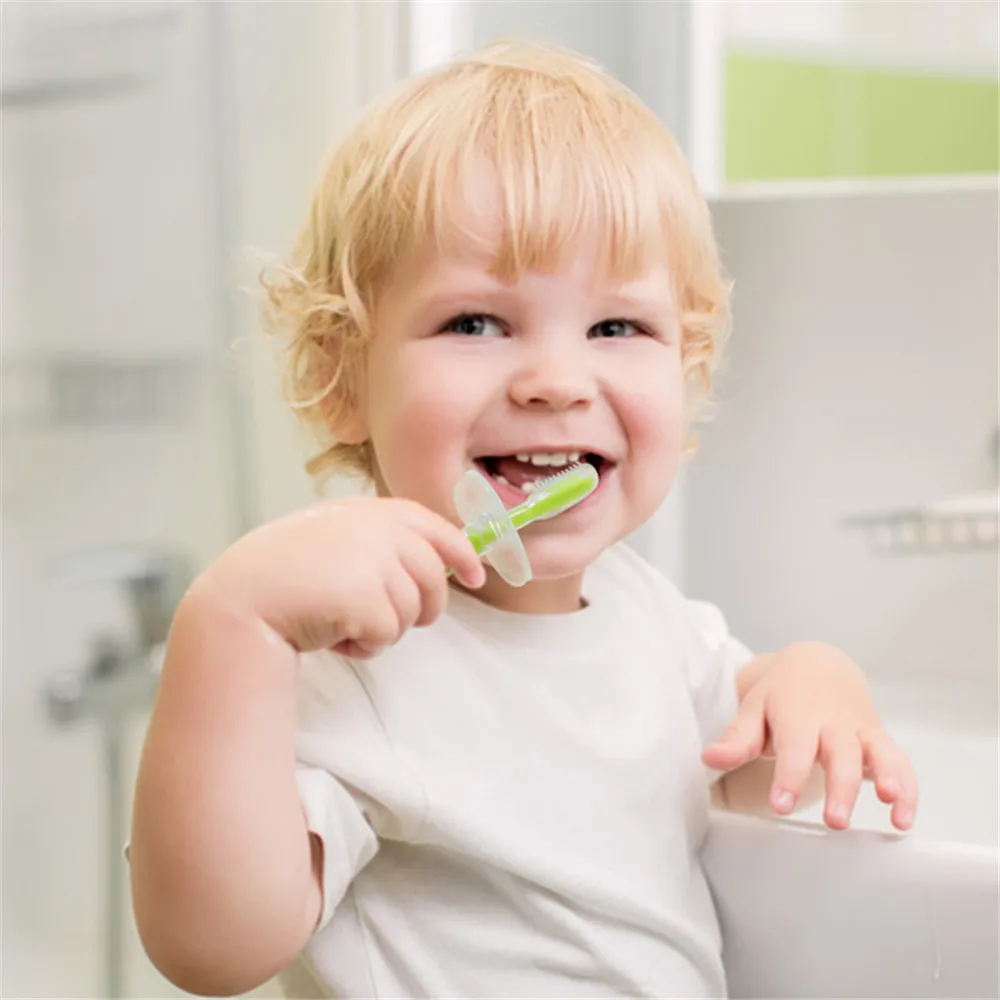 

Baby Teether Teething Ring Kids Teether Children Chewing Environmentally Safe High Quality Newborn Silicone Toothbrush Dental