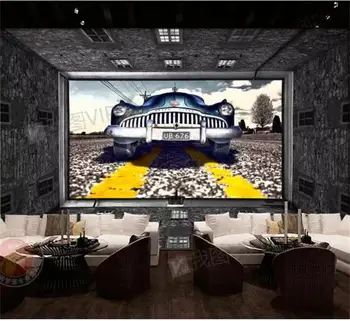 

Custom mural 3d photo wallpaper European brick wall vehicle picture livingroom decor picture 3d wall mural wallpaper for wall 3d