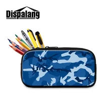 Dispalang персонализированные Индивидуальные камуфляжный рисунок пенал для детей Малый составляют мешок косметички студентов ручки сумки