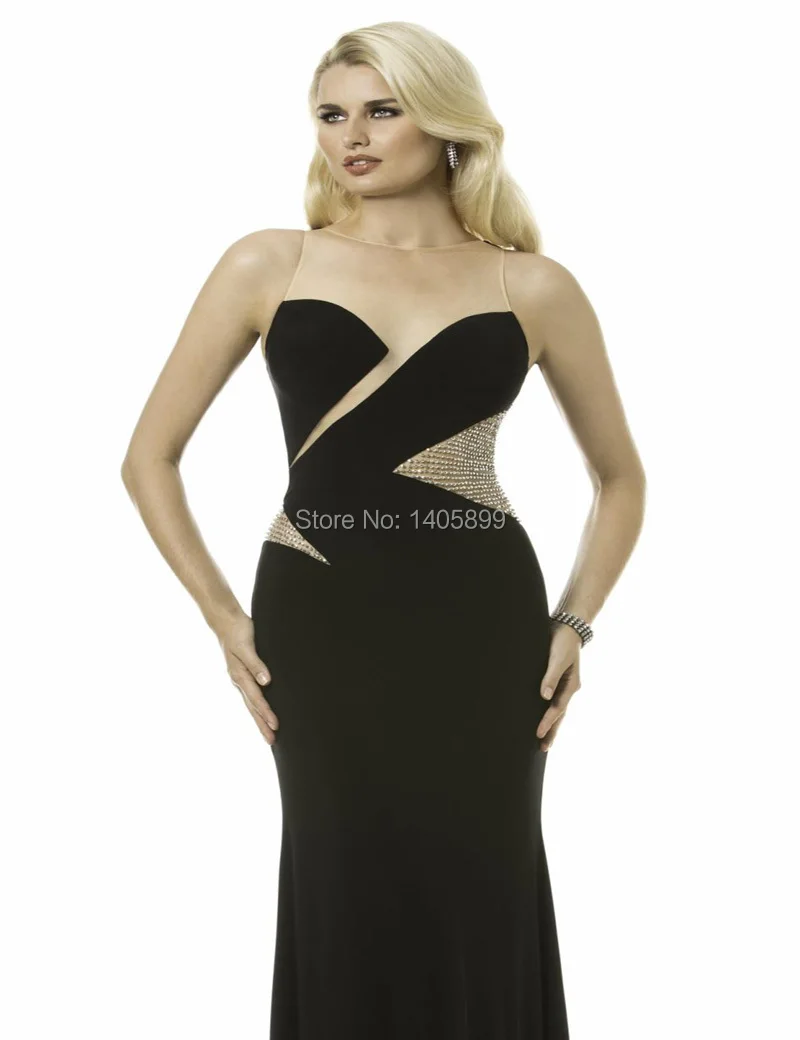 New Arrival Tank O Neck Beads Chiffon Mermaid Sexy Long Prom Dress 2015 Robe De Soiree | Свадьбы и торжества